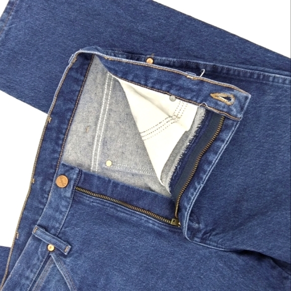 VINTAGE WRANGLER High Rise Dark Wash Western Style Blue Jeans 31 x 29 - Picture 9 of 10